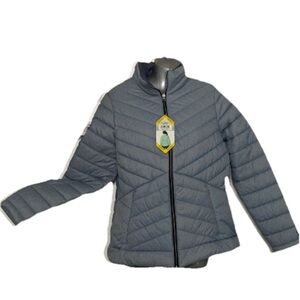 Blue Puffer Winter Jacket Coat Size Medium New